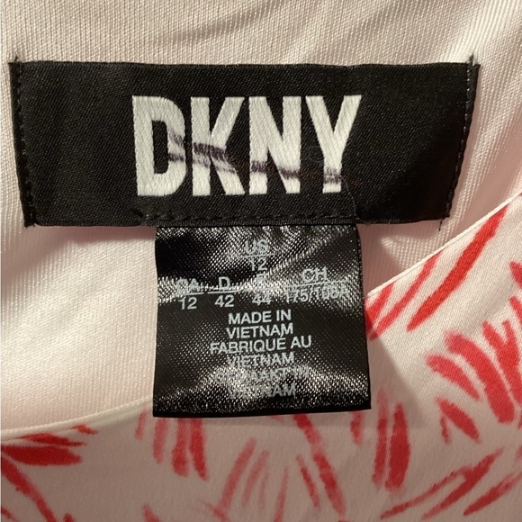 NWOT DKNY Abstract-Print Midi Dress Size 12 - Picture 3 of 5